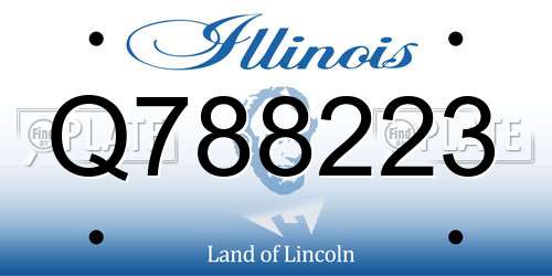 Q788223 Illinois License Plate