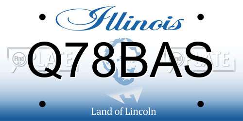 Q78BAS Illinois License Plate