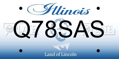 Q78SAS Illinois License Plate