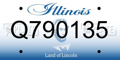 Q790135 Illinois License Plate