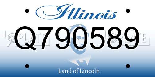 Q790589 Illinois License Plate