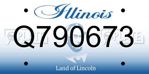Q790673 Illinois License Plate