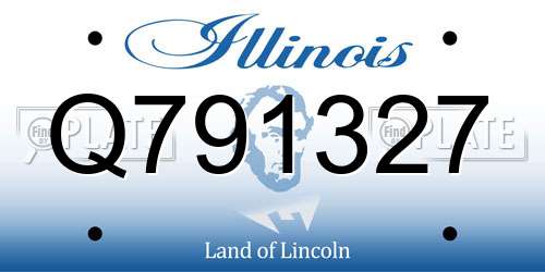 Q791327 Illinois License Plate