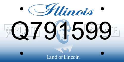 Q791599 Illinois License Plate