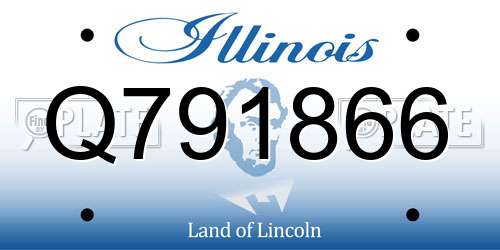 Q791866 Illinois License Plate