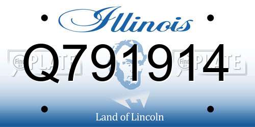 Q791914 Illinois License Plate