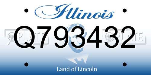 Q793432 Illinois License Plate