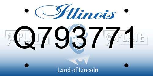 Q793771 Illinois License Plate