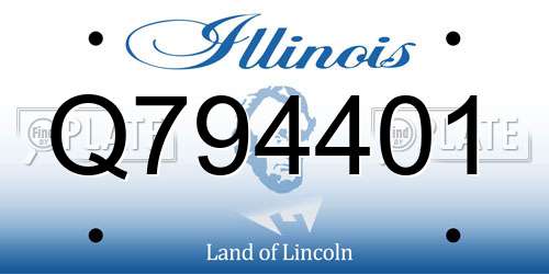 Q794401 Illinois License Plate