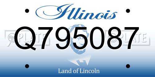 Q795087 Illinois License Plate