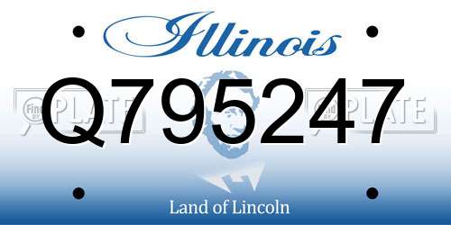 Q795247 Illinois License Plate
