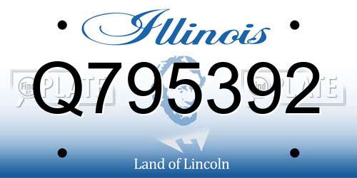 Q795392 Illinois License Plate