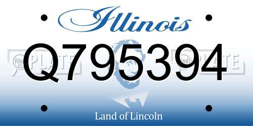 Q795394 Illinois License Plate