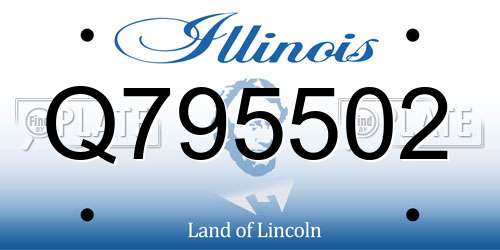 Q795502 Illinois License Plate