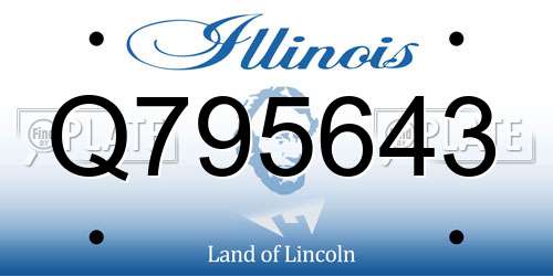 Q795643 Illinois License Plate