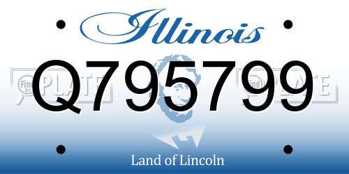 Q795799 Illinois License Plate