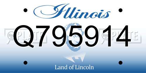 Q795914 Illinois License Plate