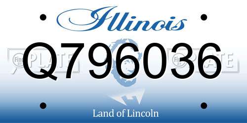 Q796036 Illinois License Plate