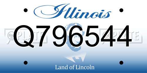 Q796544 Illinois License Plate