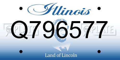 Q796577 Illinois License Plate