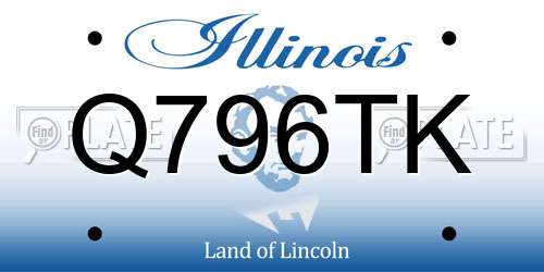 Q796TK Illinois License Plate