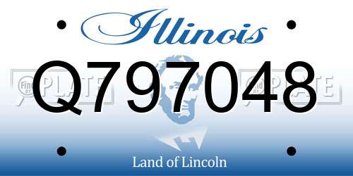 Q797048 Illinois License Plate
