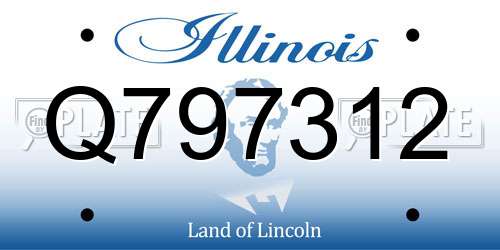 Q797312 Illinois License Plate