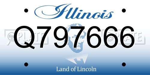 Q797666 Illinois License Plate