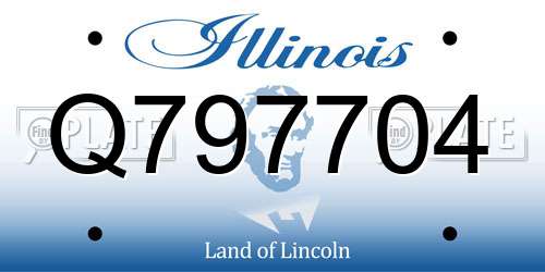 Q797704 Illinois License Plate