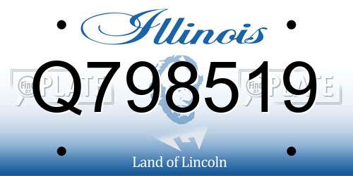 Q798519 Illinois License Plate