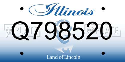 Q798520 Illinois License Plate