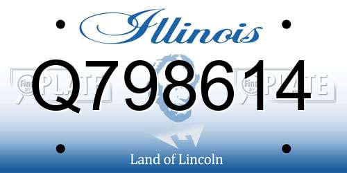 Q798614 Illinois License Plate
