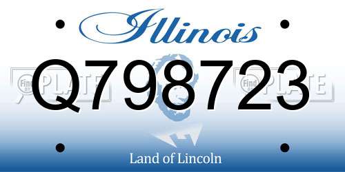 Q798723 Illinois License Plate