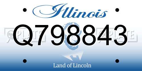 Q798843 Illinois License Plate