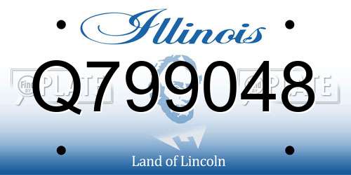 Q799048 Illinois License Plate