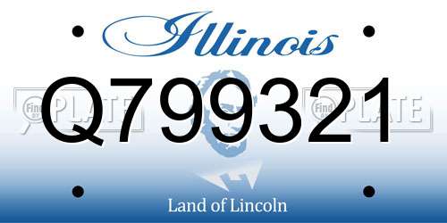 Q799321 Illinois License Plate