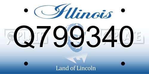 Q799340 Illinois License Plate