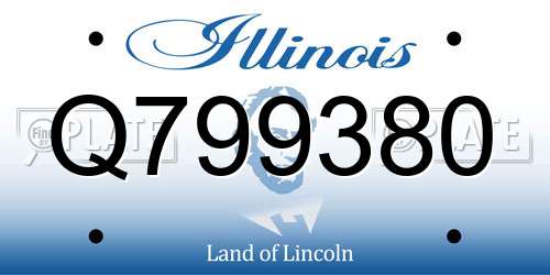 Q799380 Illinois License Plate