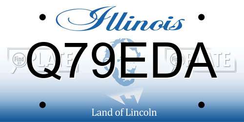 Q79EDA Illinois License Plate
