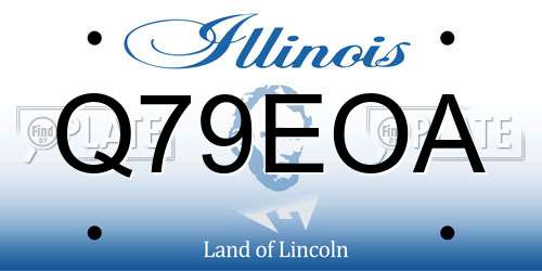 Q79EOA Illinois License Plate