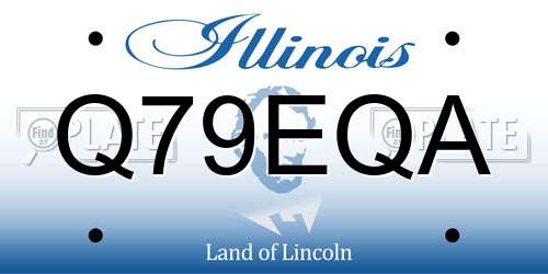 Q79EQA Illinois License Plate