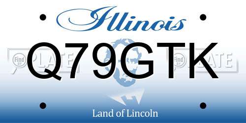 Q79GTK Illinois License Plate