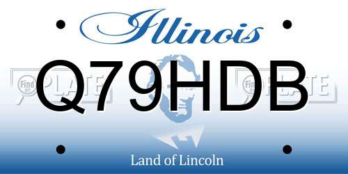Q79HDB Illinois License Plate