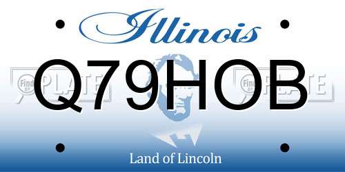 Q79HOB Illinois License Plate