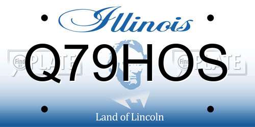 Q79HOS Illinois License Plate