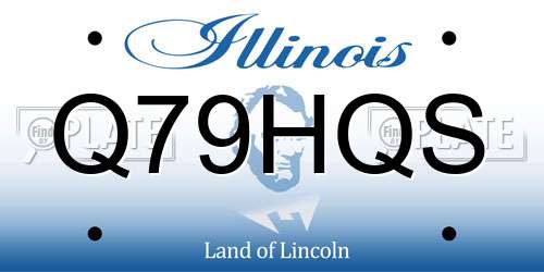Q79HQS Illinois License Plate