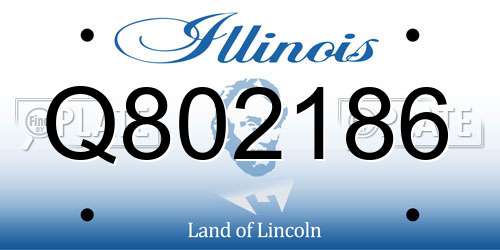 Q802186 Illinois License Plate