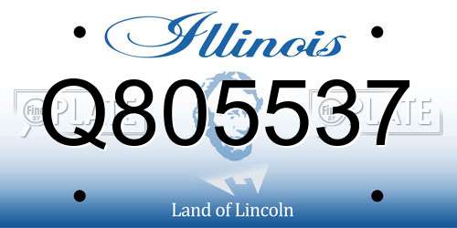 Q805537 Illinois License Plate