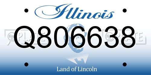 Q806638 Illinois License Plate