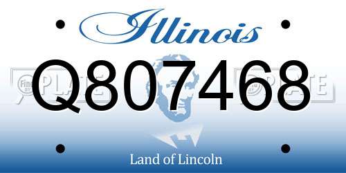 Q807468 Illinois License Plate